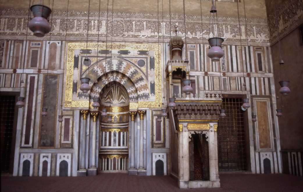 Interno sala di preghiera di Sultan Hasan, Cairo