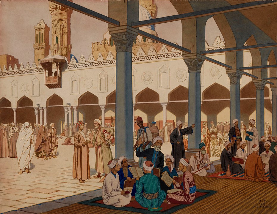 Ulema presso al-Azhar, 1900. Ivan Bilibin.jpg
