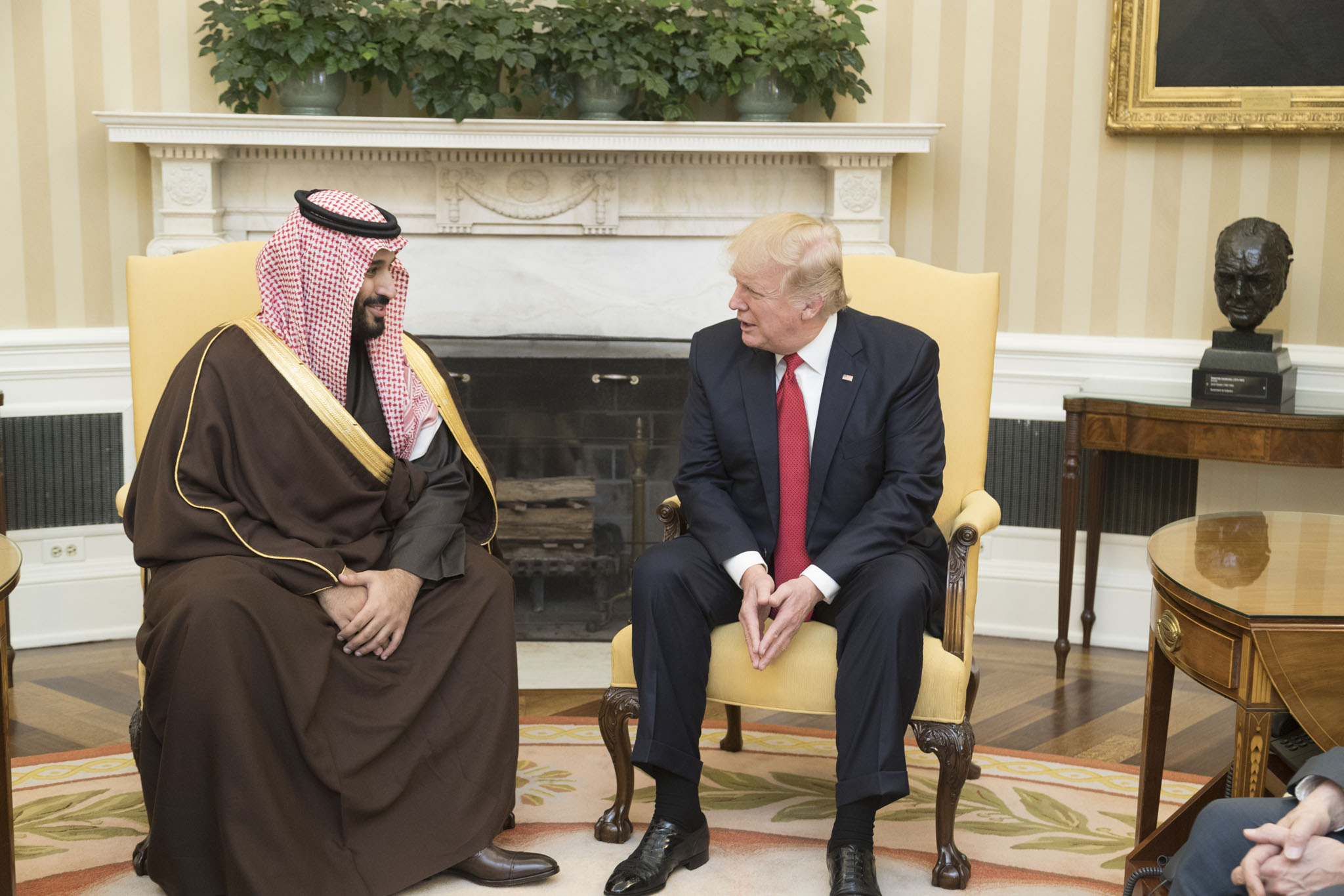 Donald_Trump_and_Mohammad_bin_Salman_Al_Saud_in_the_Oval_Office,_March_14,_2017 Wikimedia Commons.jpg